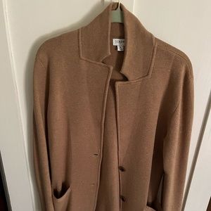 J. Crew Factory sweater blazer in camel